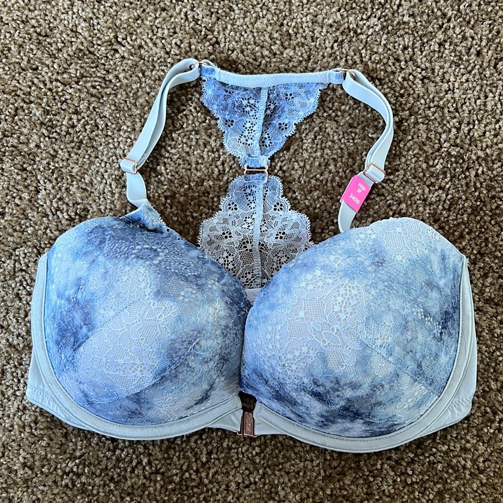 Victoria’s Secret pink, push-up bra